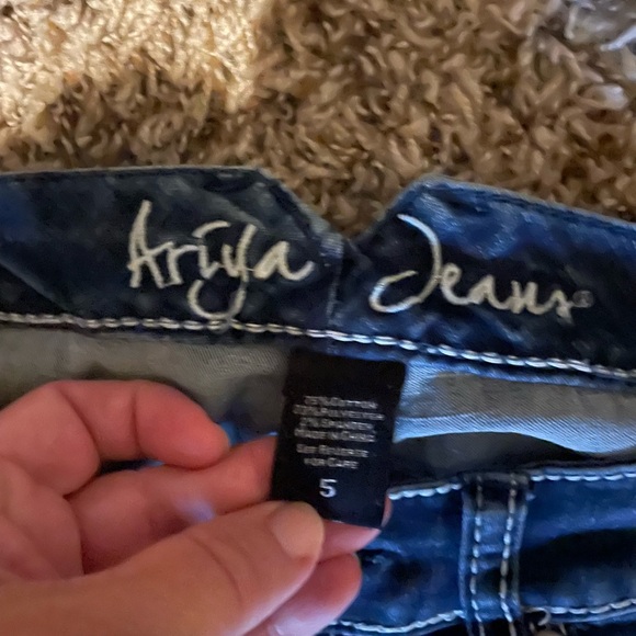 Ariya Jeans Size 5 Teen Blue Denim Stretch Skinny Jeans - Picture 3 of 9